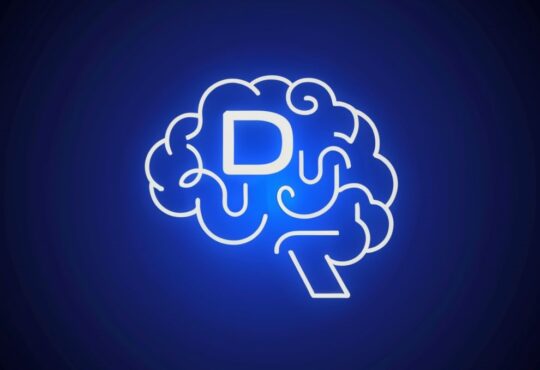 Brain illustration representing the importance of Vitamin D for cognitive health