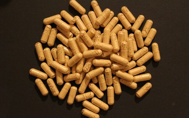 A photo of Ginkgo biloba supplement capsules