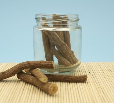 licorice roots in a bottle