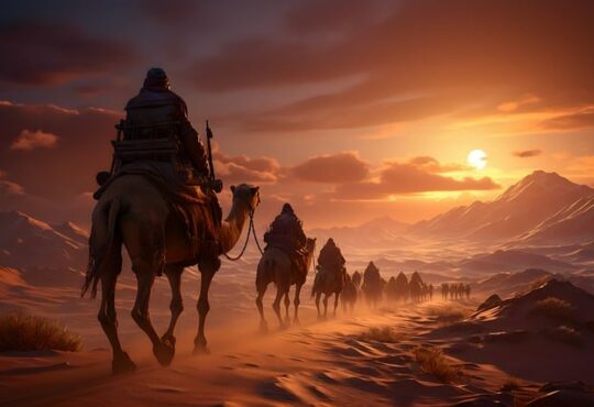 spice route from moroccan desert