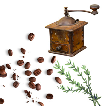 Traditional coffee with white wormwood