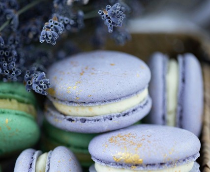 Lavender cake is typically made with a combination of ingredients that complement the floral and slightly herbal notes of lavender.